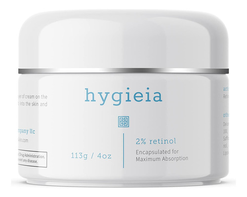 Hygieia - Crema Encapsulada Al 2% De Retinol, 4 Onzas, Crema