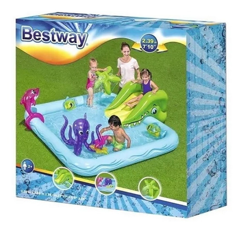 Imagen 5 de 8 de Pileta Pelotero Inflable Chicos Juego Tobogan Nemo 53052