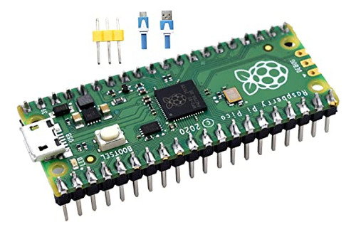 Adept Raspberry Pi Pico Con Cabezal Presoldado Y Cable Usb