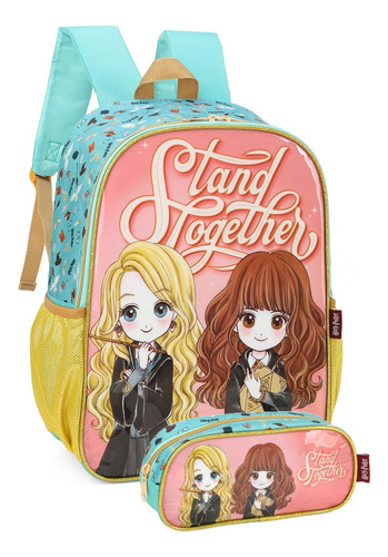 Kit Mochila E Estojo Infantil Harry Potter Luxcel Is39071hp