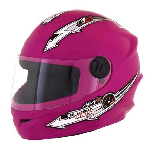 Capacete Para Crianças Liberty Kids Pink Nº54 Tamanho Do Capacete 54 Cor Rosa