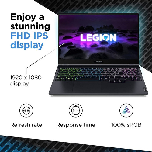 Imagen 5 de 10 de Notebook Lenovo Legion 5 15.6 Ryzen 7 16gb 512ssd Rtx3050ti