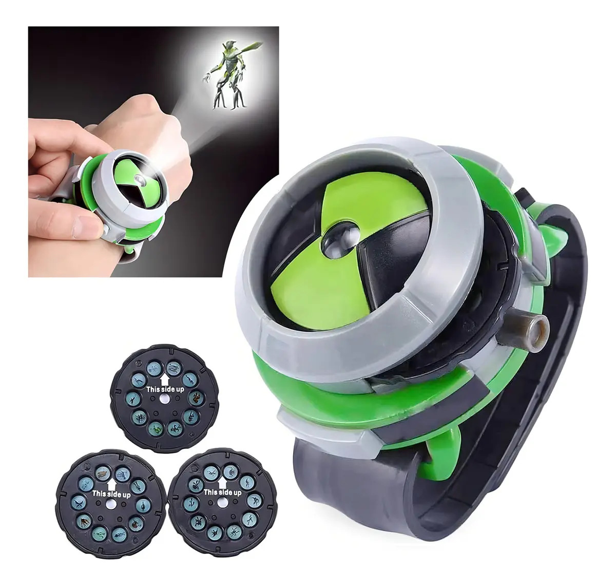 Reloj Proyector Ben 10 Omnitrix Grostmend Niño Con Imágenes