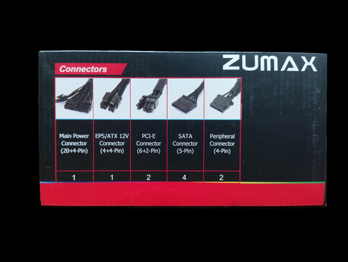 Fuente De Poder Zumax 650w ( 80+ Bronze - Atx )