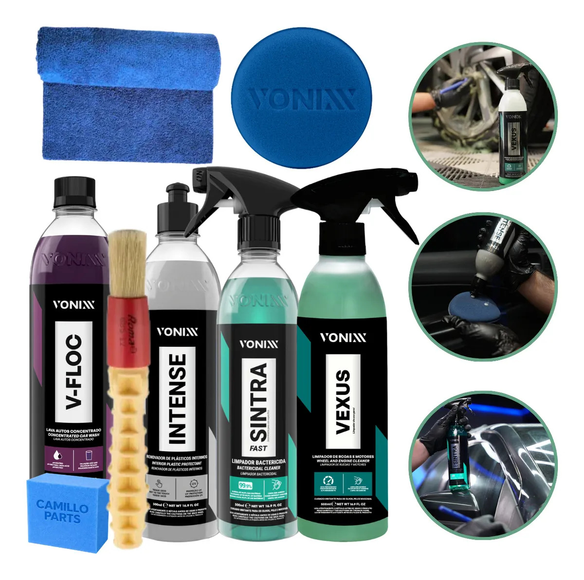 Kit Limpeza Automotiva Vexus V-floc Intense Sintra Vonixx