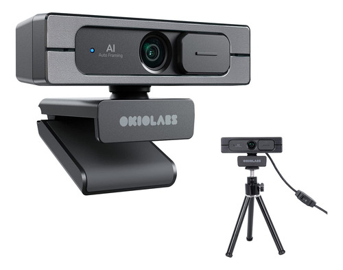 Cámara Web Okiolabs A10 4k Gran Angular Con Micrófono
