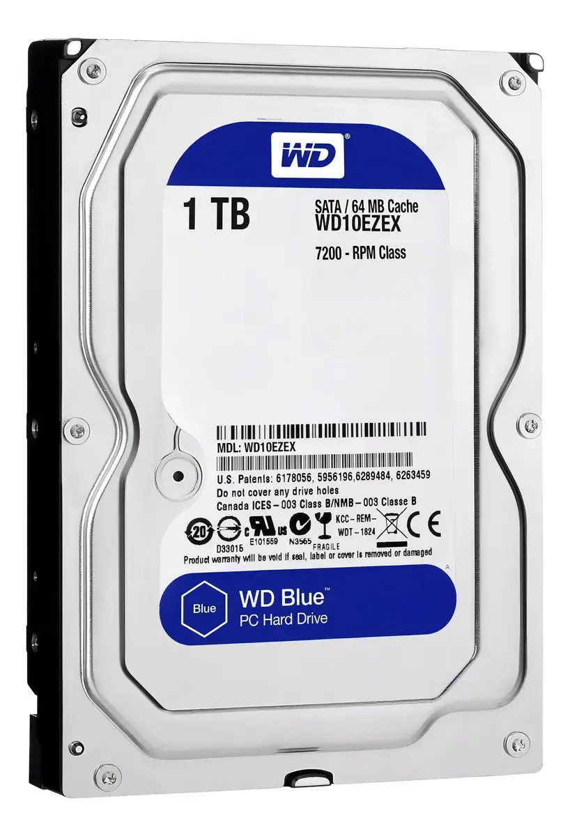 Disco rígido Western Digital Caviar Blue Sata 3 Wd de 1 TB