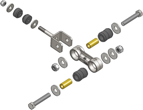 Bd Diesel 1032050 Sway Bar End Link Kit Dual Pivot Design In