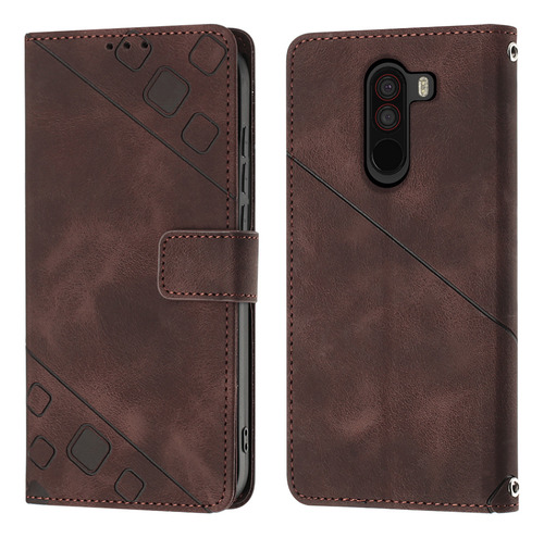 Funda Tipo Cartera Con Tapa En Relieve Para Xiaomi Poco Phon