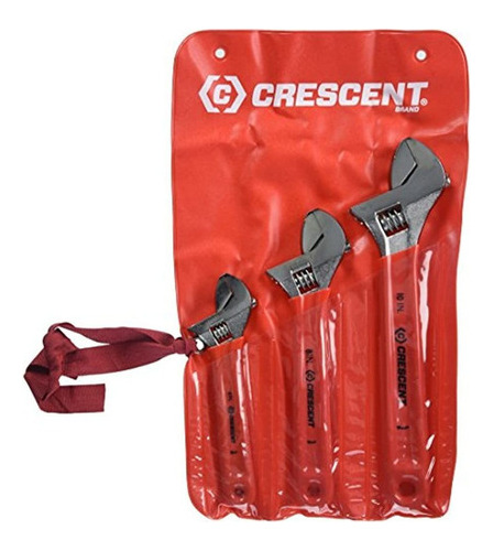 Crescent Ac26810cv 3 Piezas Ajustable Cojin Grip Wrench Set