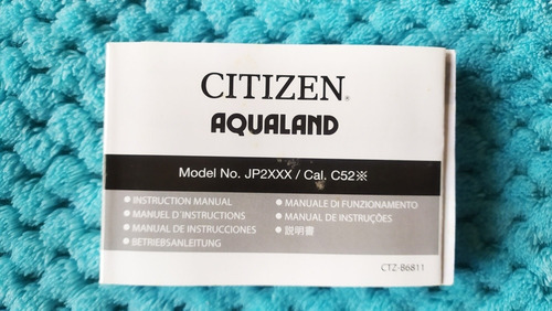 Citizen Aqualand Jp 2000 Série Prata