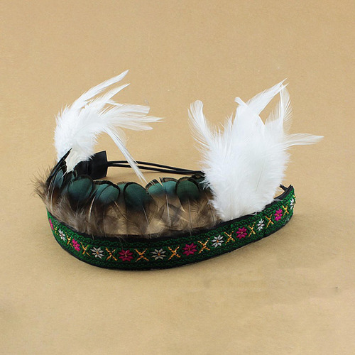 De Plumas, Diadema, Accesorios Para La Cabeza De Corona,