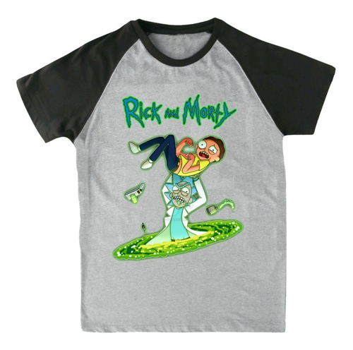 Remera Ranglan Gris Rick And Morty - Ciencia - Serie Tv