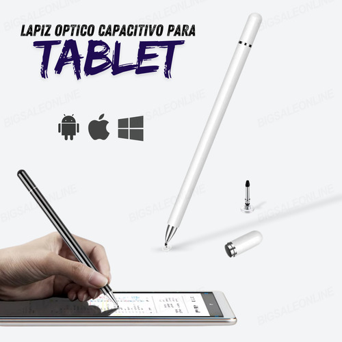 Lapiz Optico Para Tablet Samsung Xiaomi Lenovo Tcl iPad / Lapiz Optico Capacitivo Sin Carga