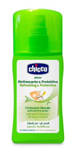 Imagen 1 de 3 de Chicco Spray Antimosquitos, Refreshing & Protective, 100 Ml