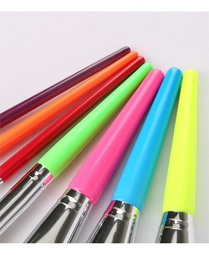 Juego De Brochas De Maquillaje Coshine Cute Rainbow Juego De