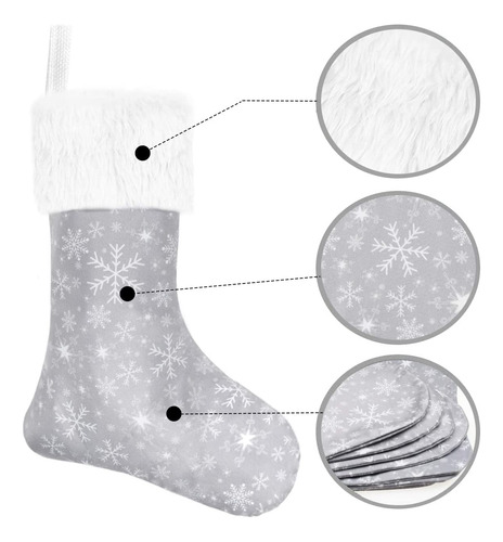 Senneny Medias De Navidad - Paquete De 4 18 Medias De Navida