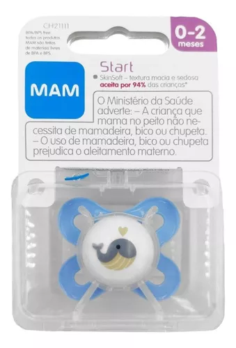 MAM Start - Chupetes para recién nacidos (2 unidades, 1 funda