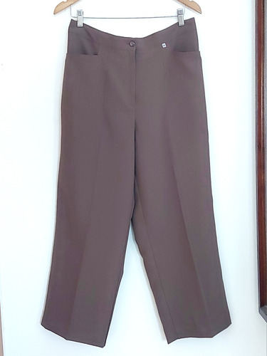 Pantalon De Vestir Media Cintura Elastizada