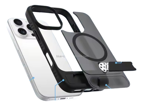 Capinha Case iPhone 14 E 15 Com Suporte Apoio Modelo Premium