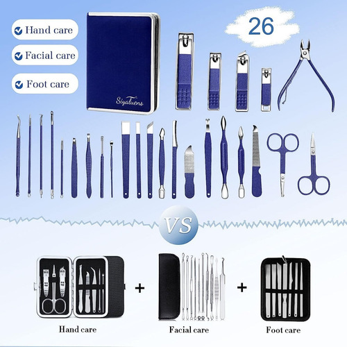 Imagen 3 de 8 de Kit Set Manicure Pedicure Profesional Completo Uñas Pies