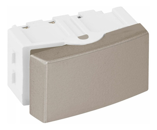 Modulo Interruptor Simples Blux Recta Satin Fendi Fosco