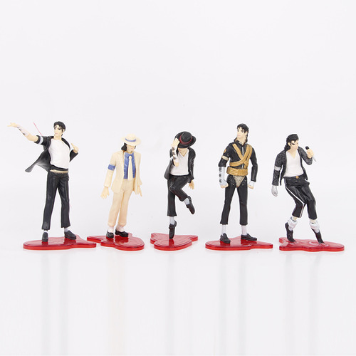 Set De Figuras De Michael Jackson El Rey Del Pop 5 Piezas