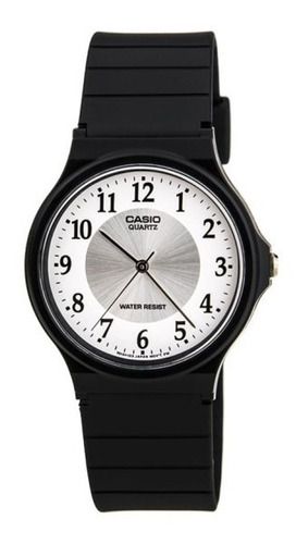 Reloj Casio Mq-24-7b3 Analogo - Color de la malla Negra Color del bisel Negro Color del fondo Blanco