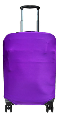 Funda Maleta Viaje Protector Equipaje Con Bolsa De Seguridad Color Violeta Grande