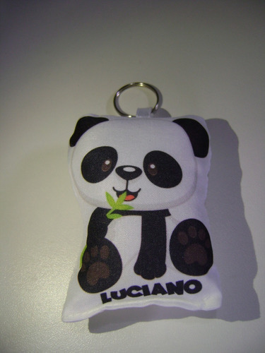 20 Llaveros Oso Panda Personalizados Nombre Souvenirs