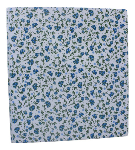 Carpeta Rideo Liberty Flores Azul N3 Plastico Pvc N3 Escolar