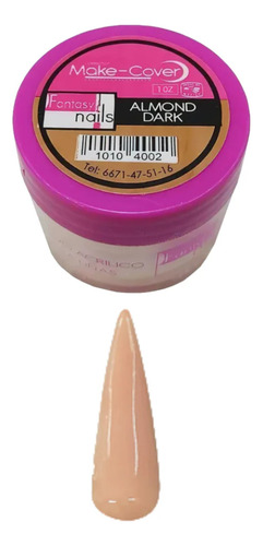 Polvo Make Up Fantasy Nails Cover 1 Oz Color A Color Almond Dark