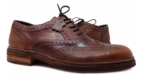 Imagen 2 de 9 de Zapato Para Caballero Bostoniano Fina Piel Vacuno Artesanal