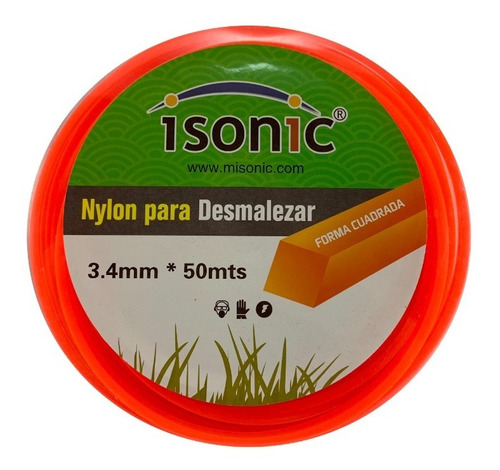 Nylon De Desmalezar 3,4mm X 40mt En Blister Isonic