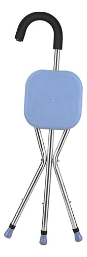 Taburete Con Asiento, Silla De Caña, Taburete Azul Claro