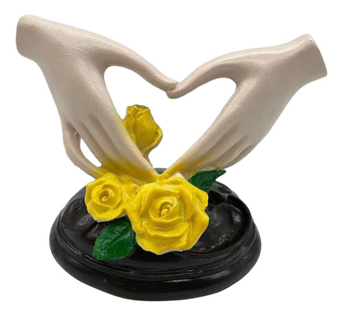 Estatua Artística De Mano Con Forma De Corazón, Pequeño