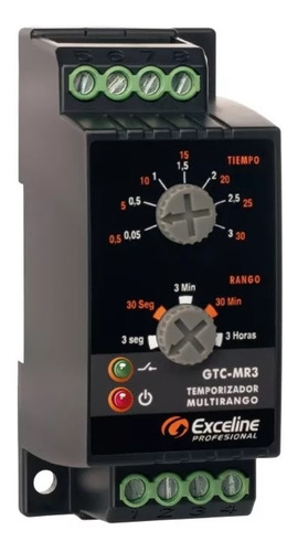 Rele Temporizador Multirango Rango Ajustable 0.05 Seg 3 Hora