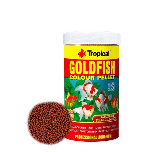 Tropical Goldfish Colour Pellet 100 Ml 36 Gr Pethome