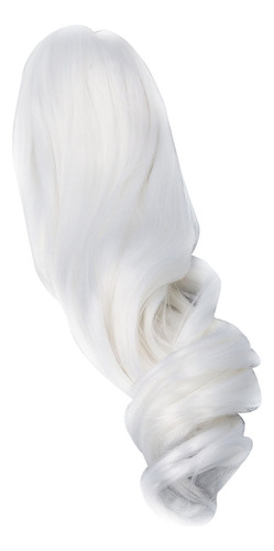 Peluca Blanca Con Juntas De 1/3 De Bola Para Muñecas, Larga,