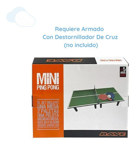 Mesa De Ping Pong Portatil Mini Juego 20 Pulgadas Isakito