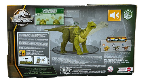 Jurassic World Nigersaurus Rugido Salvaje 652a