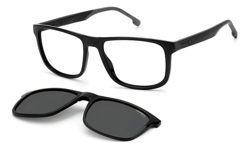 Óculos De Sol Solar Carrera 8053/cs Clip-on Preto Polarizado