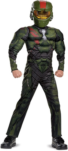 Halo Wars  Jerome Classic Muscle Costume, Verde, Median...