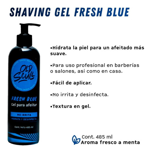 Old Scull Shaving Gel Fresh Blue 485 Ml