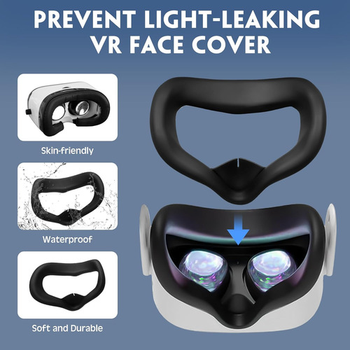 Chapou Silicone Cover Set Compatible With Oculus Quest 2 ...