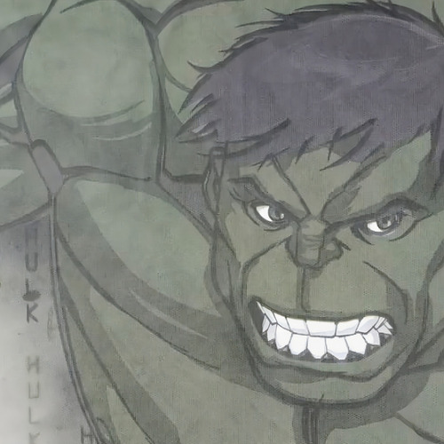 Panel de carpa redondo Festa Hulk C/1 metro (diámetro), 1 unidad, color: estampado