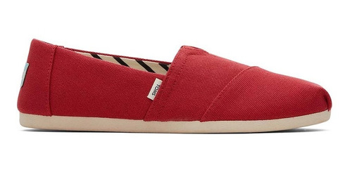 Alpargatas Toms Recycled Cotton Canvas Red Mujer