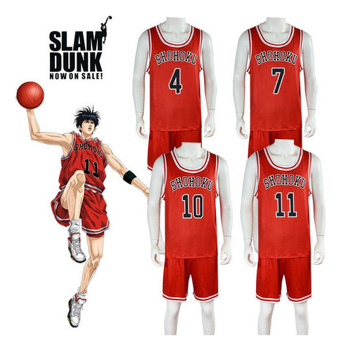 Set De Anime Slam Dunk, Camiseta Uniforme Para Cosplay Del E