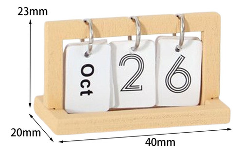 Calendario De Casa De Muñecas 1/12, Modelo De Madera
