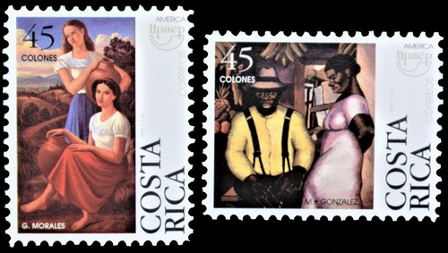 Tema América Upaep - Trajes - Costa Rica 1996 - Serie Mint